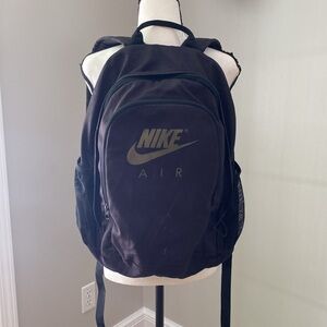 Nike RN#56323 black and gold backpack school work travel streetwear unisex
